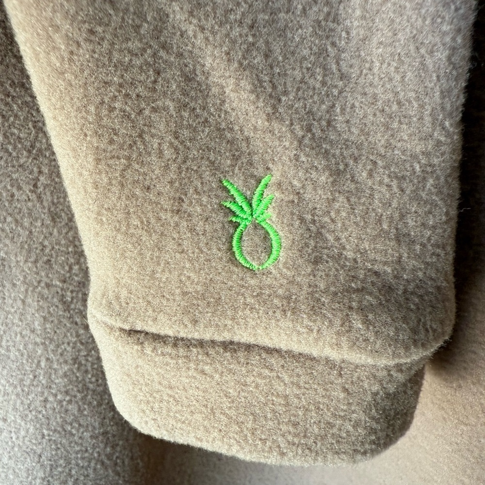 DUDLEY STEPHENS Park Slope Turtleneck Vello Fleece Pullover Tan Cozy Neutral XS - Picture 3 of 5